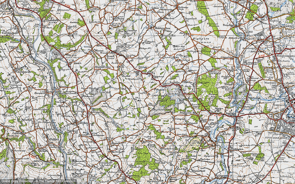 Old Map of Coxgreen, 1946 in 1946