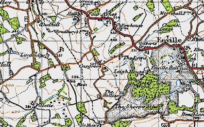 Old map of Coxgreen in 1946