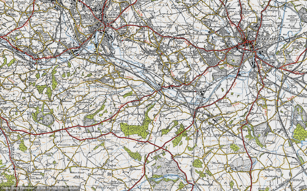 Old Map of Coxley, 1947 in 1947