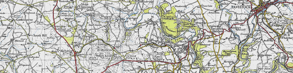 Old map of Coxpark in 1946