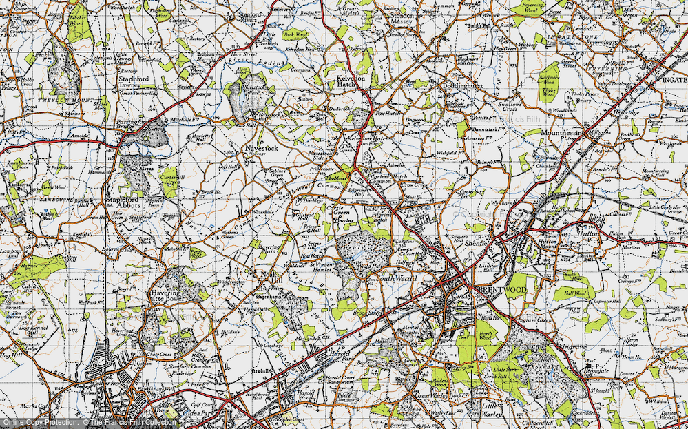 Old Map of Coxtie Green, 1946 in 1946
