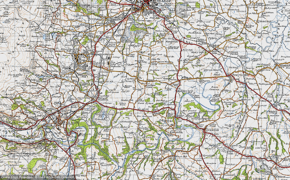 Old Map of Crabtree Green, 1947 in 1947