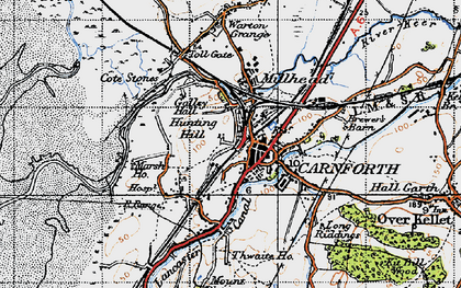 Old map of Crag Bank in 1947