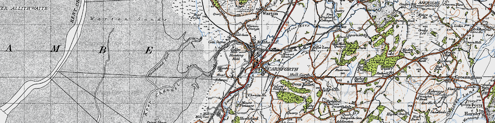 Old map of Crag Bank in 1947
