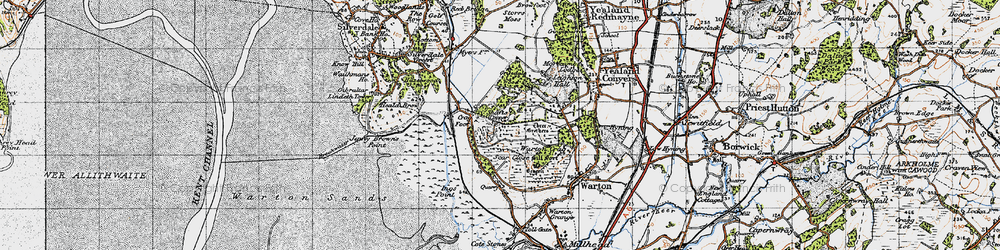 Old map of Crag Foot in 1947