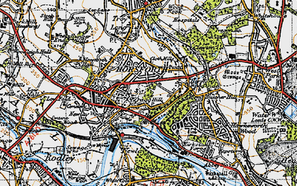 Old map of Cragg Hill in 1947