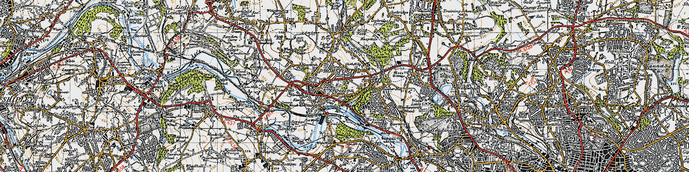 Old map of Cragg Hill in 1947