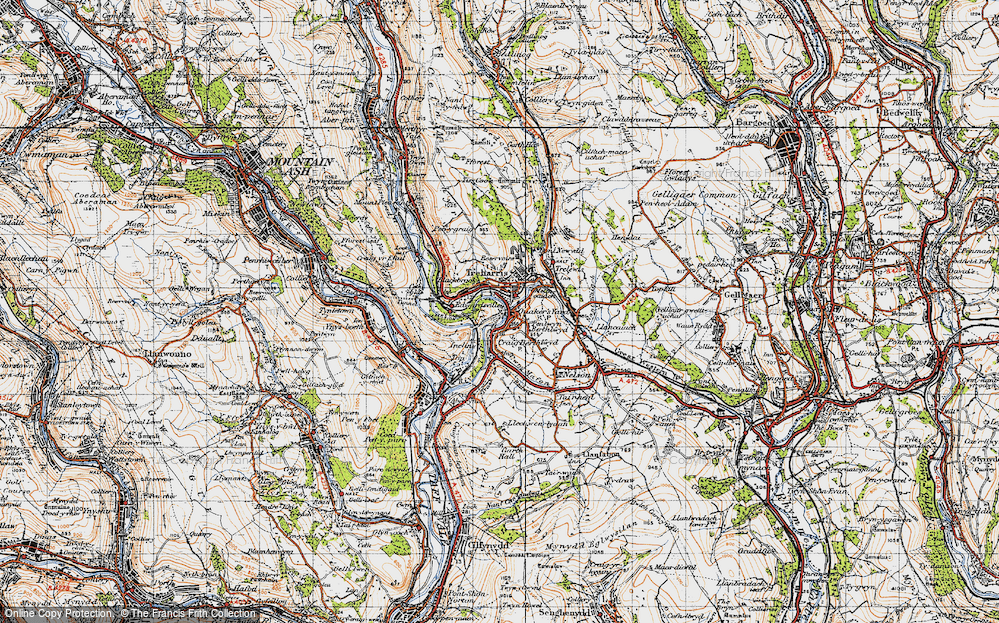 Old Map of Craig Berthlwyd, 1947 in 1947
