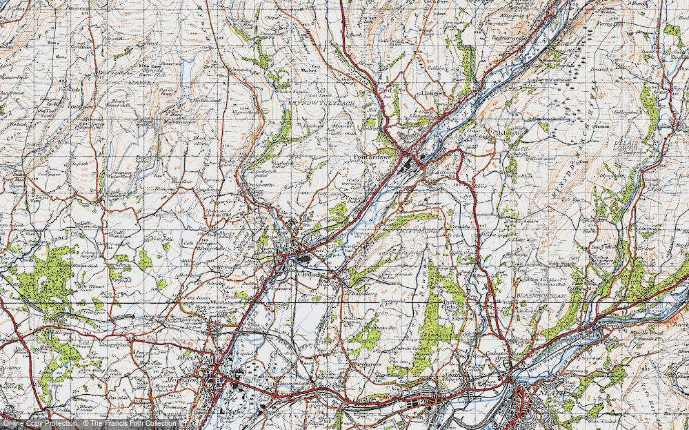 Old Map of Craig-y-Duke, 1947 in 1947