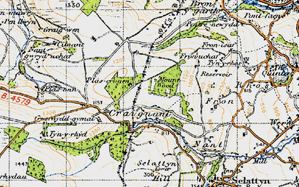 Old map of Craignant in 1947