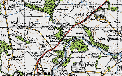 Old map of Crambeck in 1947