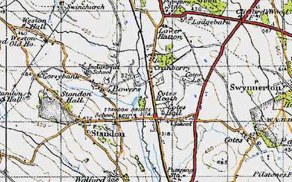 Old map of Cranberry in 1946
