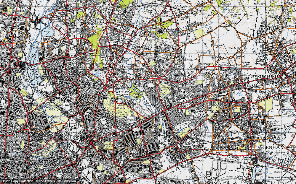 Old Map of Cranbrook, 1946 in 1946
