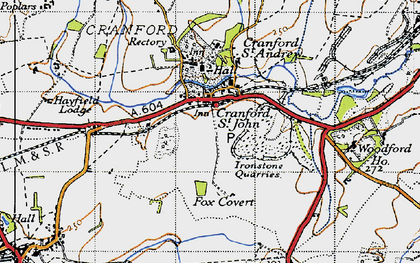 Old map of Burton Wold in 1946