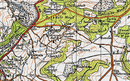 Old map of Cranham in 1946
