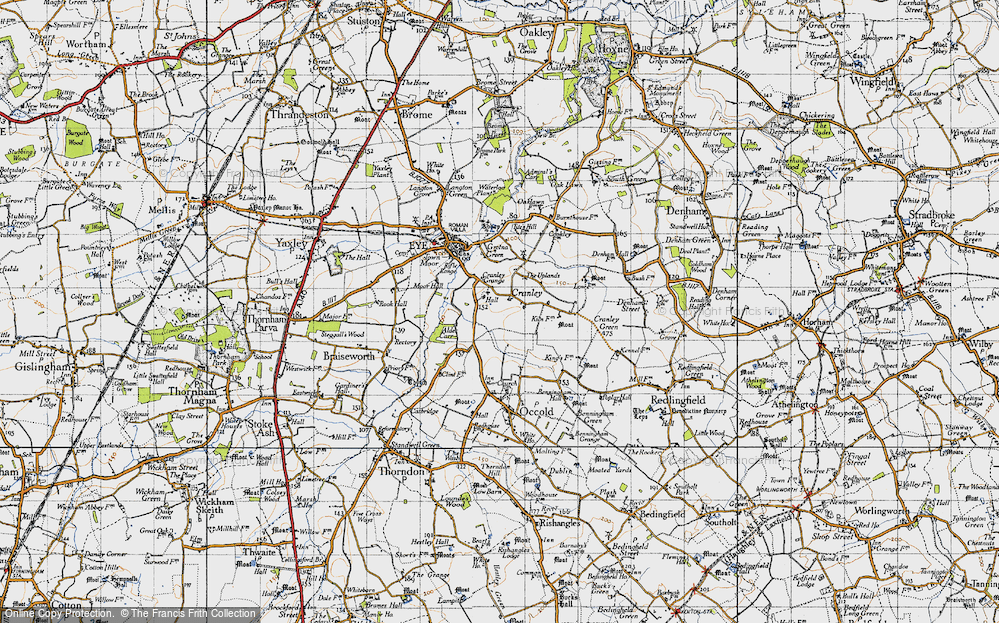 Old Map of Cranley, 1946 in 1946