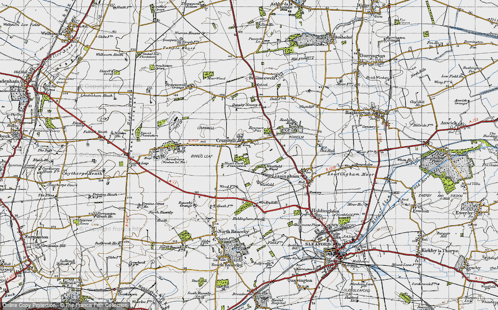Old Map of Cranwell, 1946 in 1946