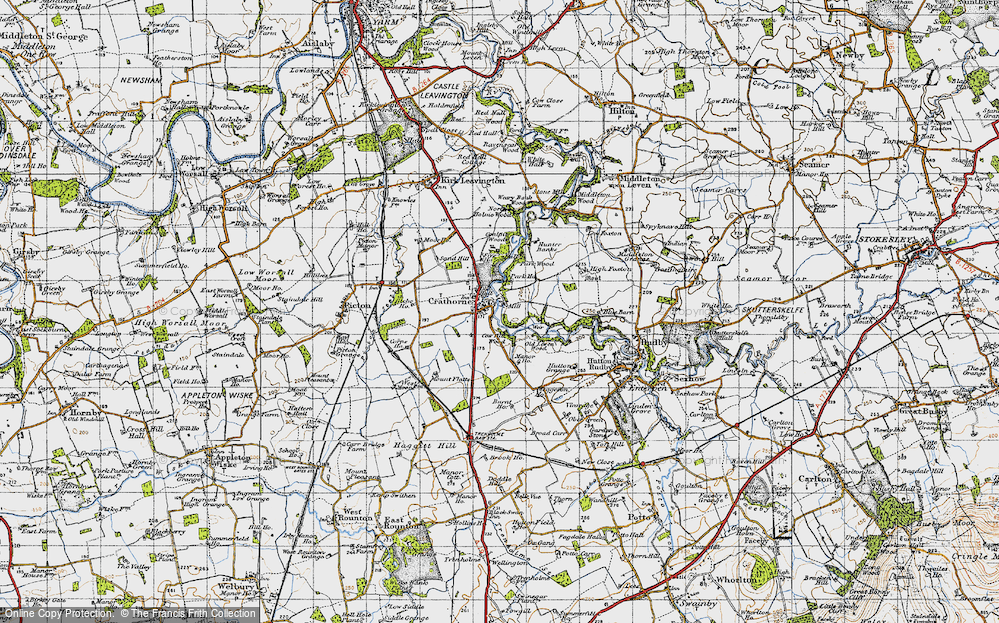 Old Map of Crathorne, 1947 in 1947
