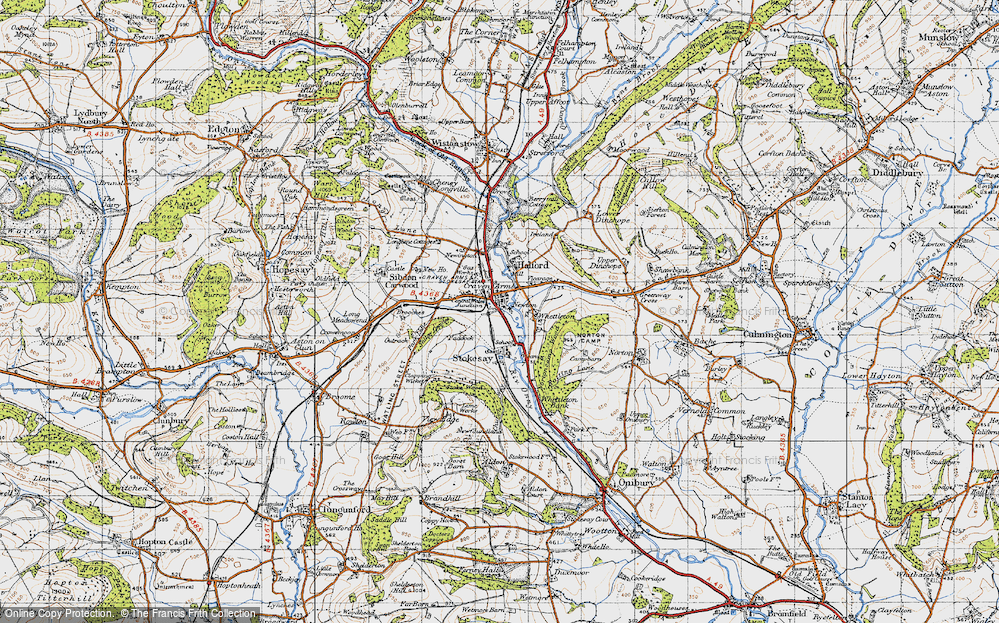 Old Map of Craven Arms, 1947 in 1947