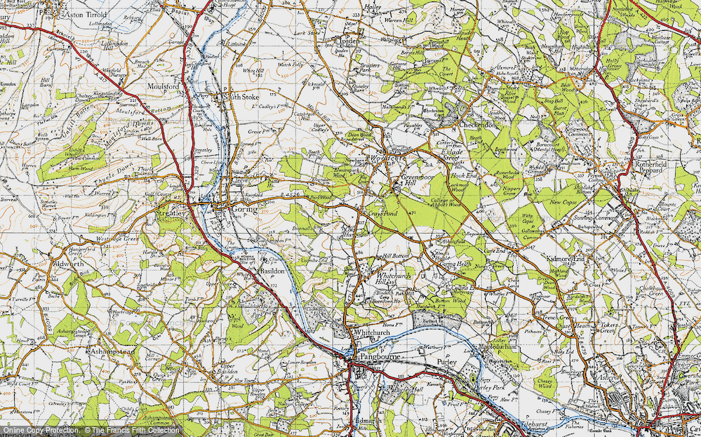 Old Maps Of Elvendon Priory, Oxfordshire - Francis Frith