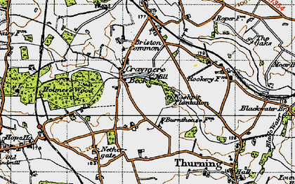 Old map of Craymere Beck in 1946