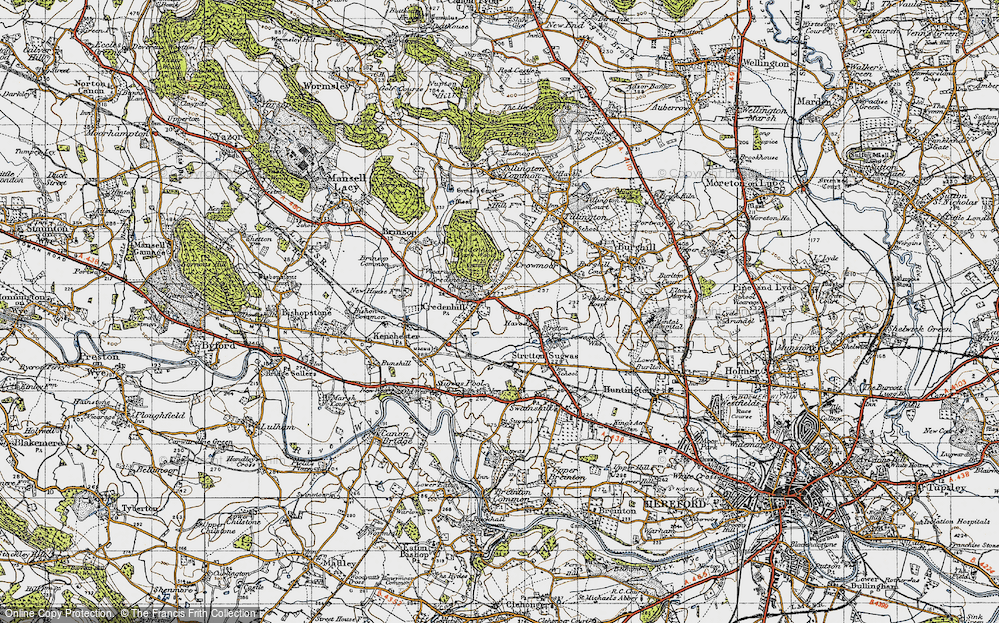 Old Map of Credenhill, 1947 in 1947