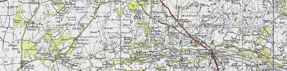 Old map of Whitehall in 1940