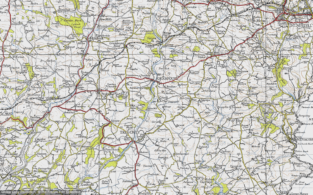 Old Map of Creed, 1946 in 1946