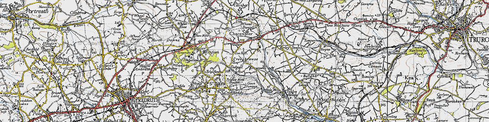 Old map of Creegbrawse in 1946