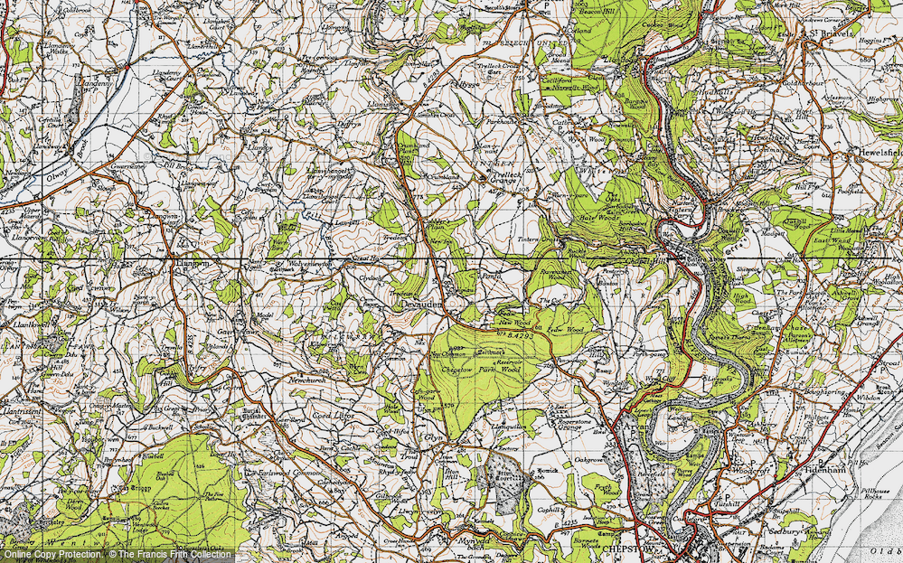 Old Map of Creigau, 1946 in 1946