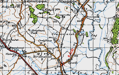 Old map of Creighton in 1946