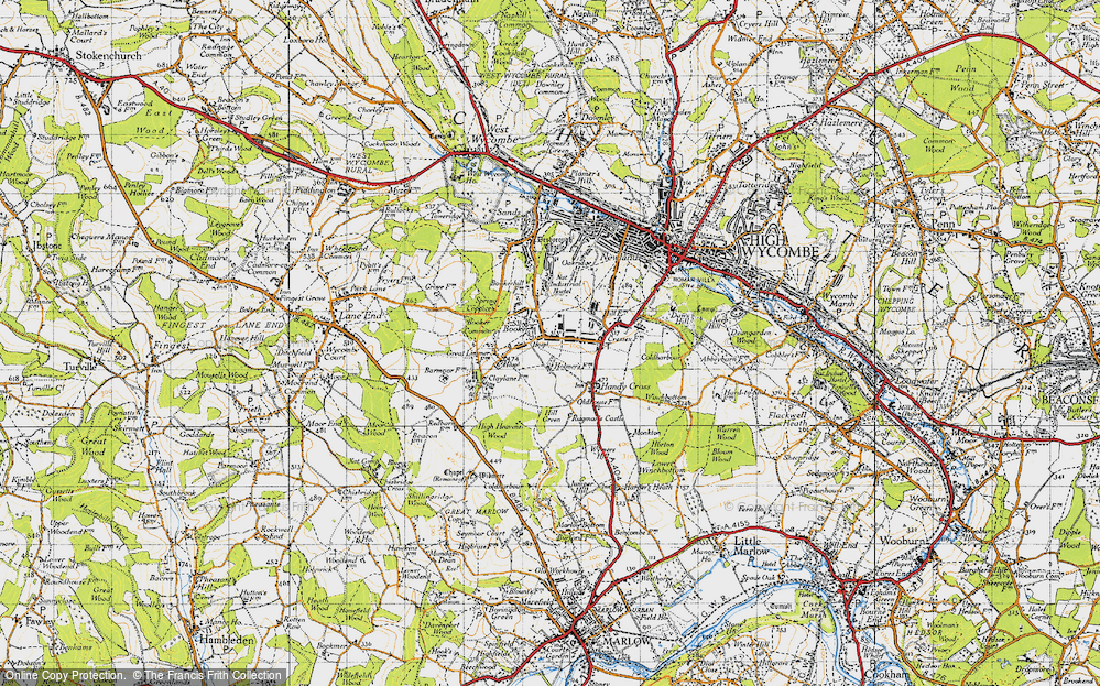 Old Map of Cressex, 1947 in 1947