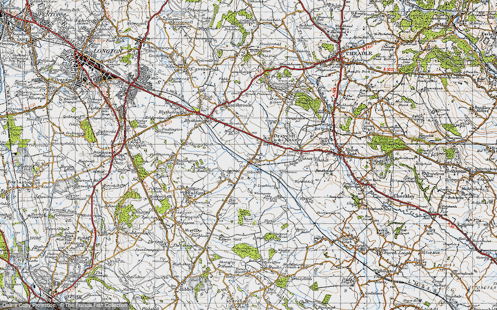 Old Map of Cresswell, 1946 in 1946
