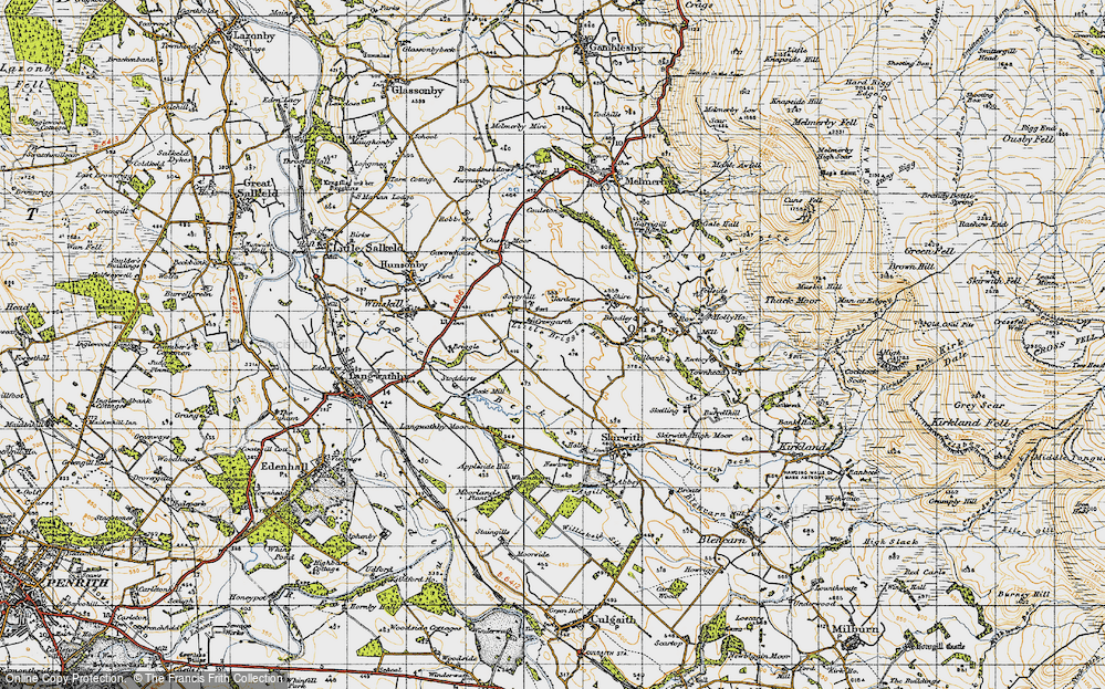 Old Map of Crewgarth, 1947 in 1947