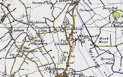 Old map of Crickham in 1946