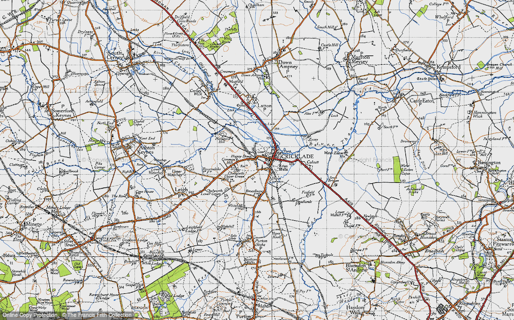 Old Map of Cricklade, 1947 in 1947