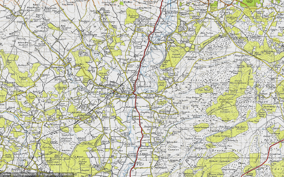 Old Map of Criddlestyle, 1940 in 1940