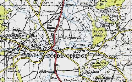Old map of Criddlestyle in 1940