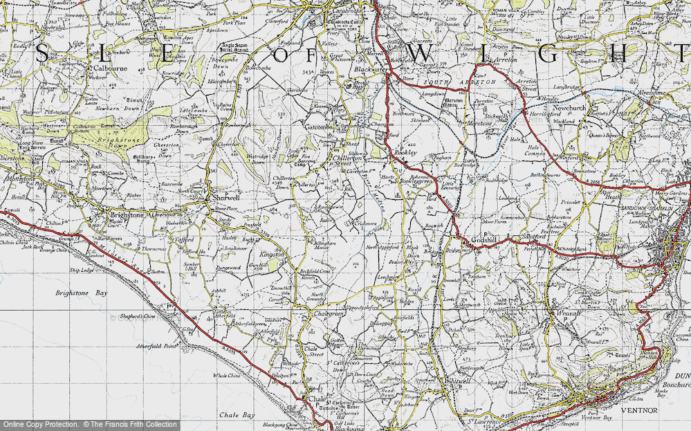 Old Map of Cridmore, 1945 in 1945