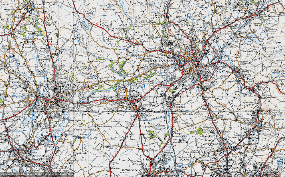 Old Map of Crimble, 1947 in 1947