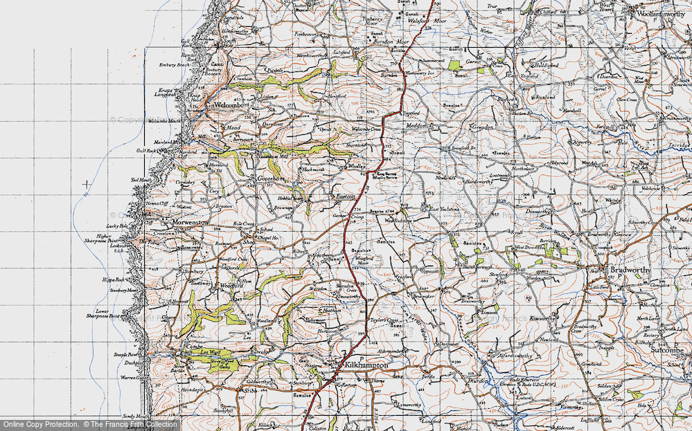 Old Map of Crimp, 1946 in 1946