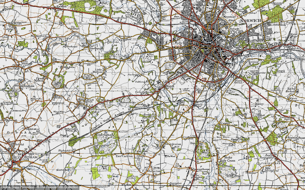 Old Maps of Cringleford, Norfolk - Francis Frith