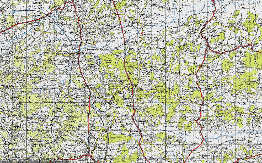 Old Map of Cripp's Corner, 1940 in 1940