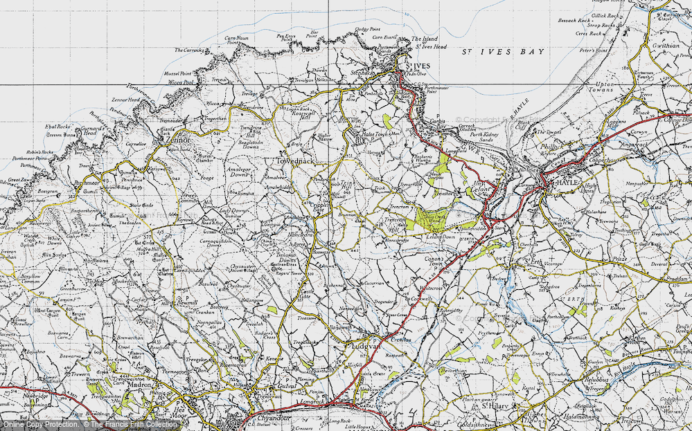 Old Map of Cripplesease, 1946 in 1946