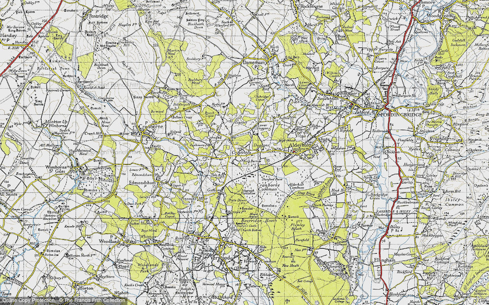 Old Map of Cripplestyle, 1940 in 1940