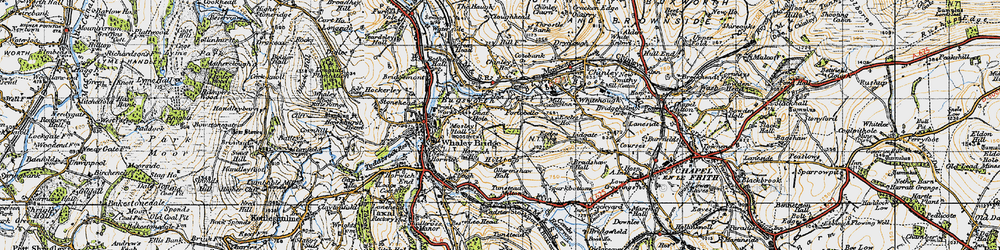 Old map of Crist in 1947