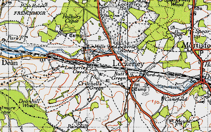 Old map of Critchell's Green in 1940
