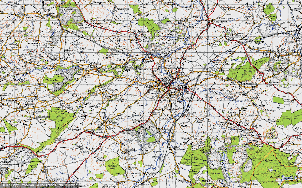 Historic Ordnance Survey Map of Critchill, 1946