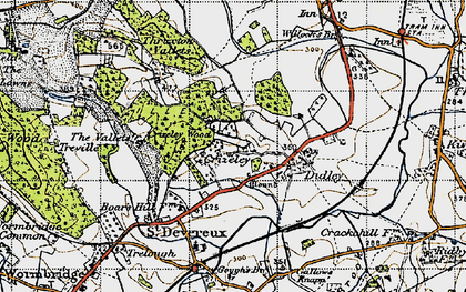 Old map of Crizeley in 1947