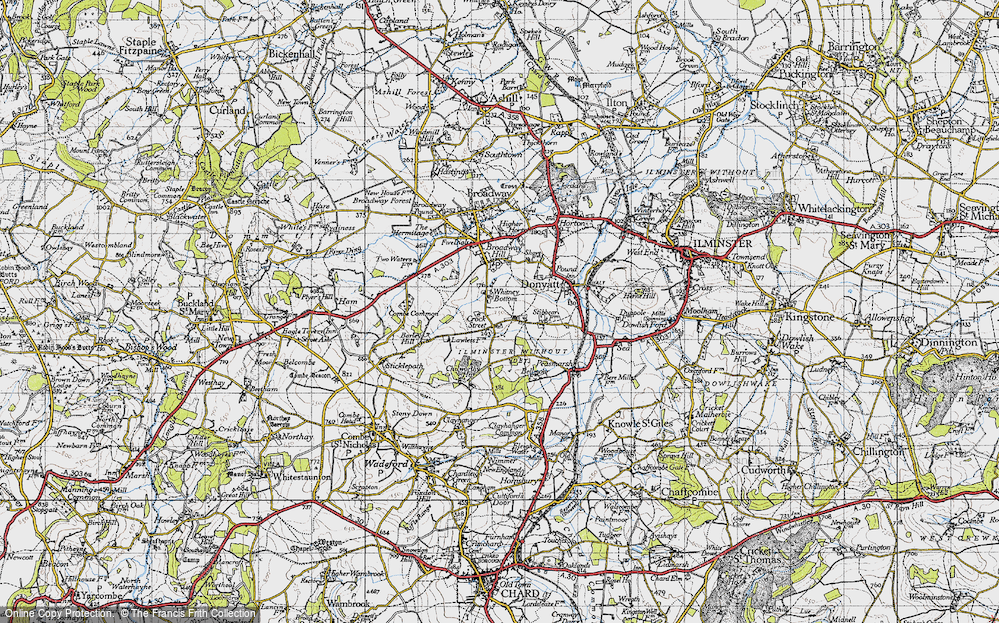 Old Map of Crock Street, 1945 in 1945
